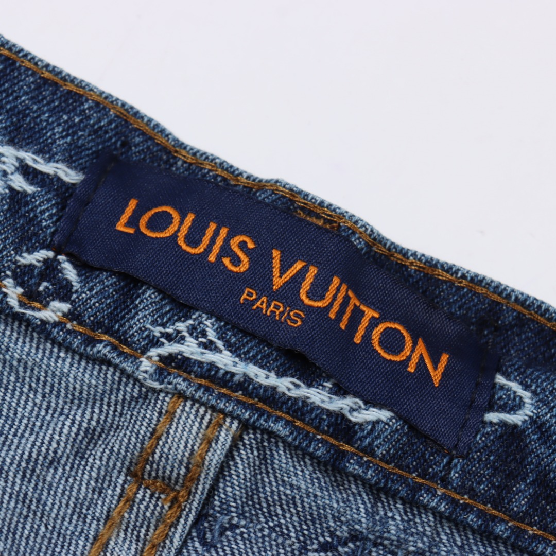 Louis Vuitton路易威登 1V 25FW 祥云老花提花牛仔长裤-Chinese UA Cheap High Quatity Brand Clothes Bags handbags Sneakers wholesale wholesaler seller from China Factory suppliers Fashion Clothing Shoes best Quality Beautiful Price Louis Vuitton路易威登 1V 25FW 祥云老花提花牛仔长裤
