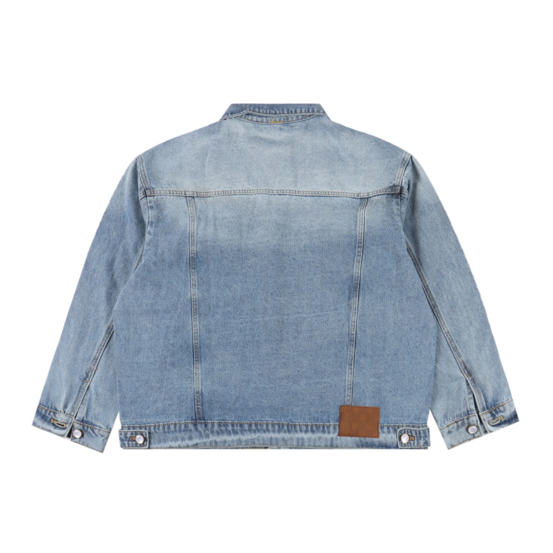 Louis Vuitton 路易威登 1V 25FW 口袋镂空绣花牛仔夹克外套-Chinese UA Cheap High Quatity Brand Clothes Bags handbags Sneakers wholesale wholesaler seller from China Factory suppliers Fashion Clothing Shoes best Quality Beautiful Price Louis Vuitton 路易威登 1V 25FW 口袋镂空绣花牛仔夹克外套