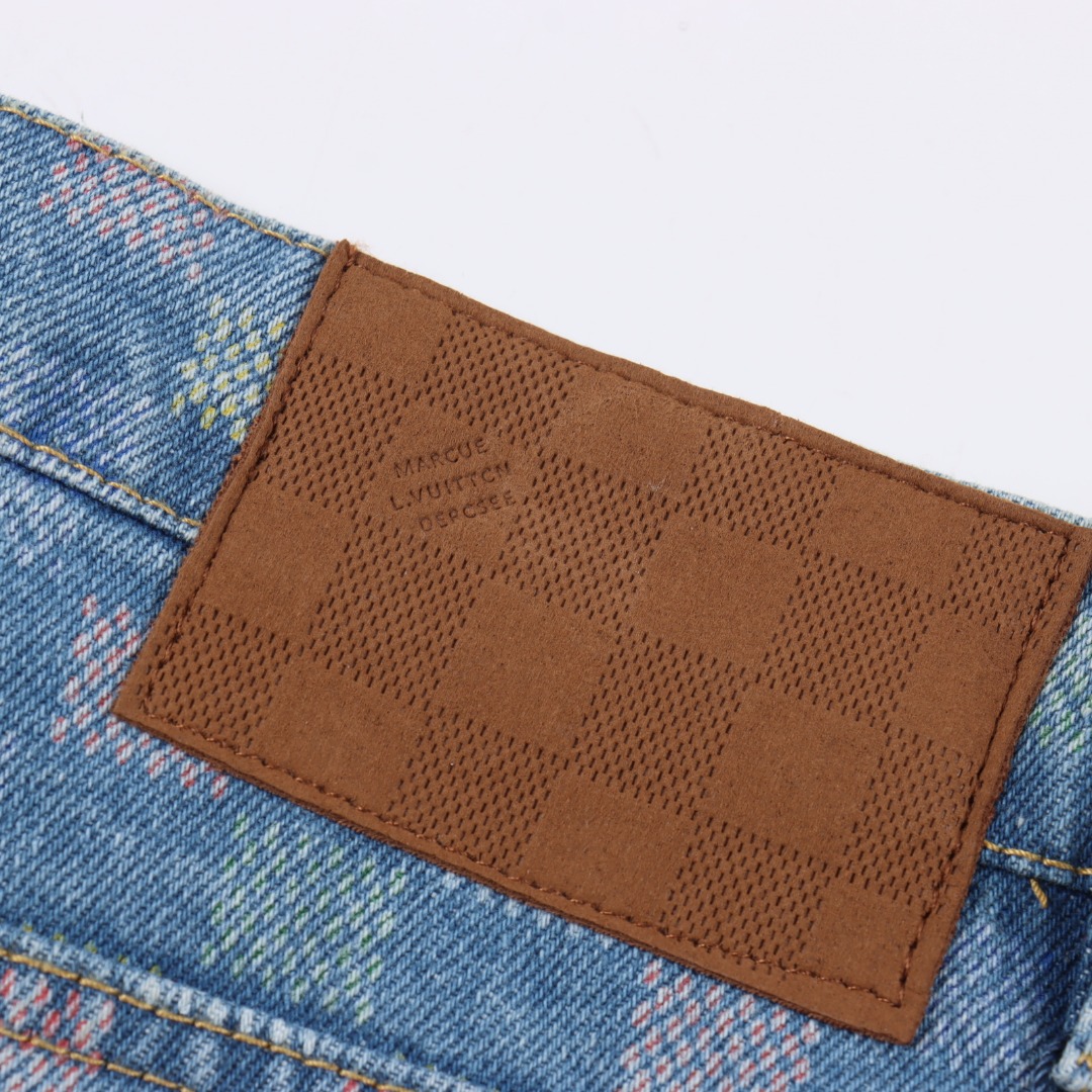 Louis Vuitton路易威登 1V 25FW 五彩小棋盘格满印牛仔夹克外套-Chinese UA Cheap High Quatity Brand Clothes Bags handbags Sneakers wholesale wholesaler seller from China Factory suppliers Fashion Clothing Shoes best Quality Beautiful Price Louis Vuitton路易威登 1V 25FW 五彩小棋盘格满印牛仔夹克外套