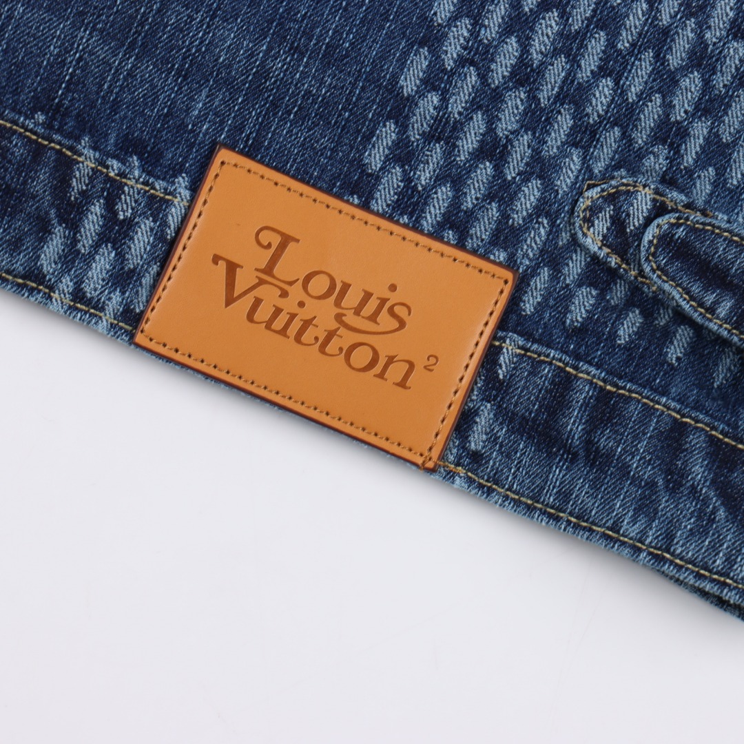 Louis Vuitton 路易威登 1V × Nigo 25FW 联名棋盘格牛仔外套黑色/蓝色-Chinese UA Cheap High Quatity Brand Clothes Bags handbags Sneakers wholesale wholesaler seller from China Factory suppliers Fashion Clothing Shoes best Quality Beautiful Price Louis Vuitton 路易威登 1V × Nigo 25FW 联名棋盘格牛仔外套黑色/蓝色