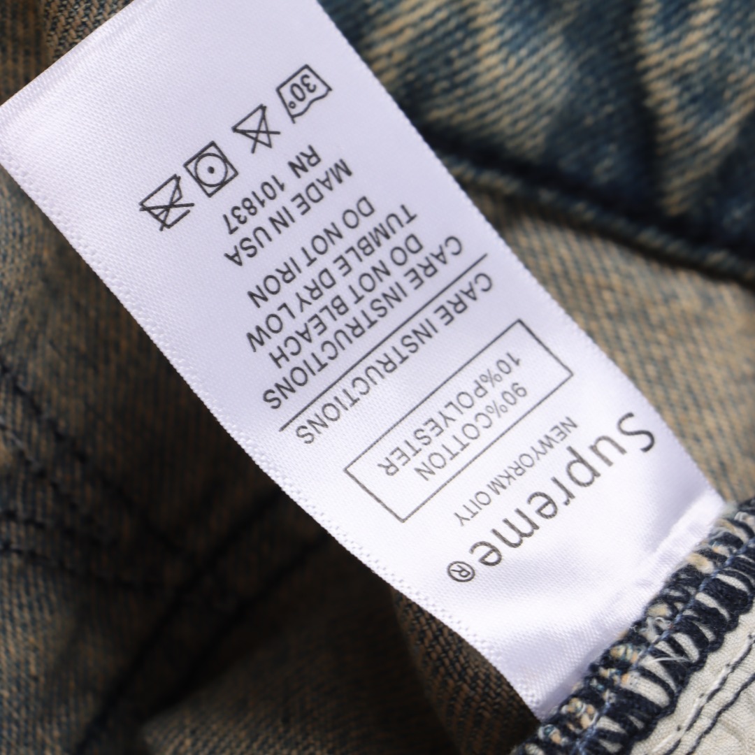 Supreme SS25 星星明线休闲宽松牛仔牛仔裤-Chinese UA Cheap High Quatity Brand Clothes Bags handbags Sneakers wholesale wholesaler seller from China Factory suppliers Fashion Clothing Shoes best Quality Beautiful Price Supreme SS25 星星明线休闲宽松牛仔牛仔裤