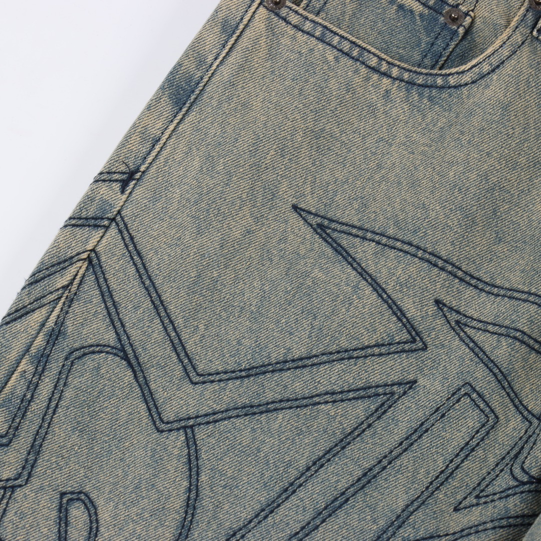 Supreme SS25 星星明线休闲宽松牛仔牛仔裤-Chinese UA Cheap High Quatity Brand Clothes Bags handbags Sneakers wholesale wholesaler seller from China Factory suppliers Fashion Clothing Shoes best Quality Beautiful Price Supreme SS25 星星明线休闲宽松牛仔牛仔裤