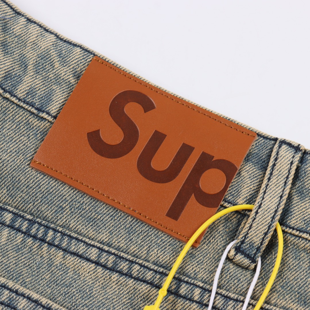 Supreme SS25 星星明线休闲宽松牛仔牛仔裤-Chinese UA Cheap High Quatity Brand Clothes Bags handbags Sneakers wholesale wholesaler seller from China Factory suppliers Fashion Clothing Shoes best Quality Beautiful Price Supreme SS25 星星明线休闲宽松牛仔牛仔裤
