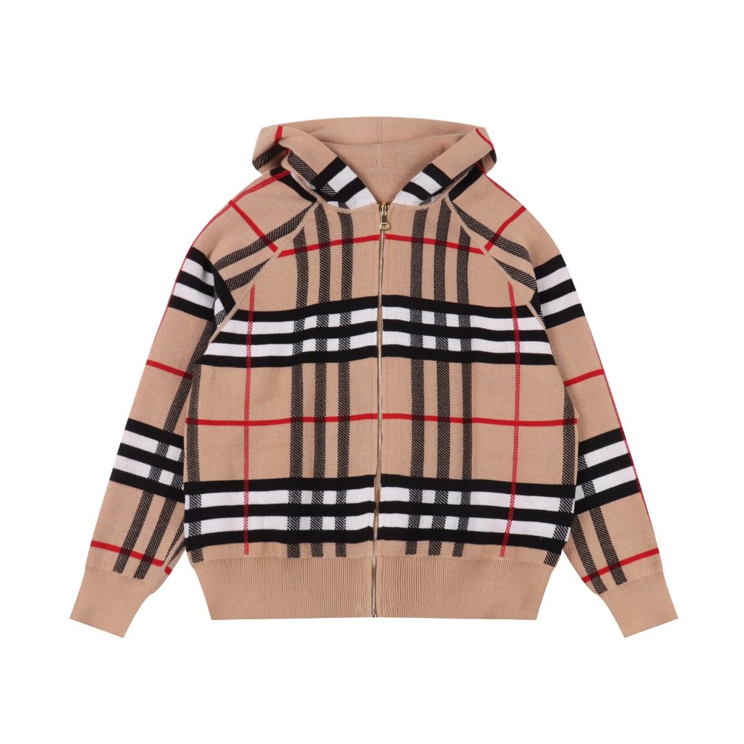 BURBERRY / 巴宝莉 针织羊绒提花针织开衫外套
