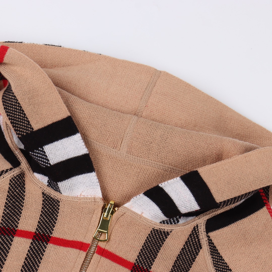 BURBERRY / 巴宝莉 针织羊绒提花针织开衫外套