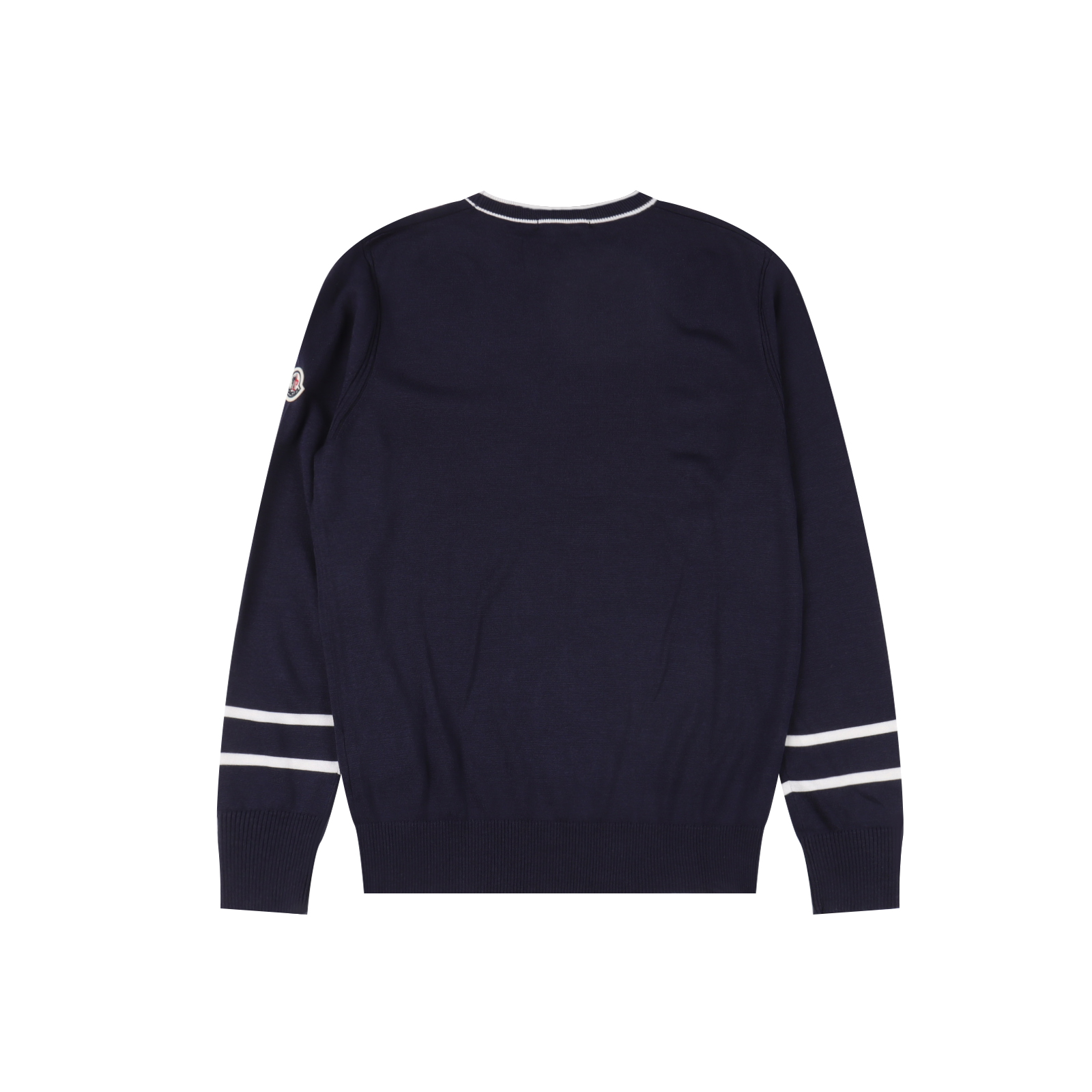 Moncler/蒙口 袖子条纹桑蚕丝针织毛衣 采用桑蚕丝材质