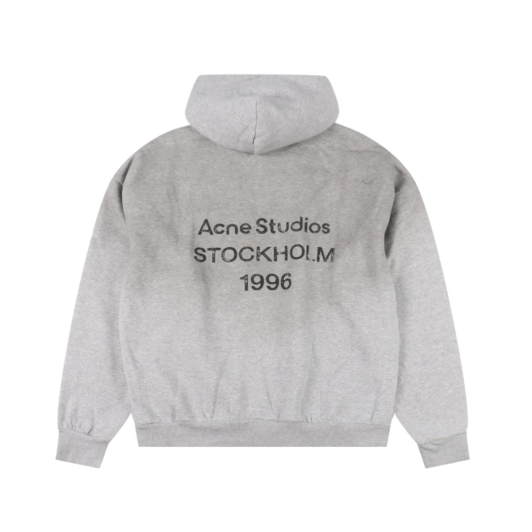 Acne studios复古1996渲染水洗做旧基础字母印花连帽卫衣-High Quatity Cheap Brand wholesale wholesaler seller Clothes Bags handbags Sneakers Top Fashion Clothing Shoes from China Factory Chinese suppliers best Quality Beautiful Price Acne studios复古1996渲染水洗做旧基础字母印花连帽卫衣