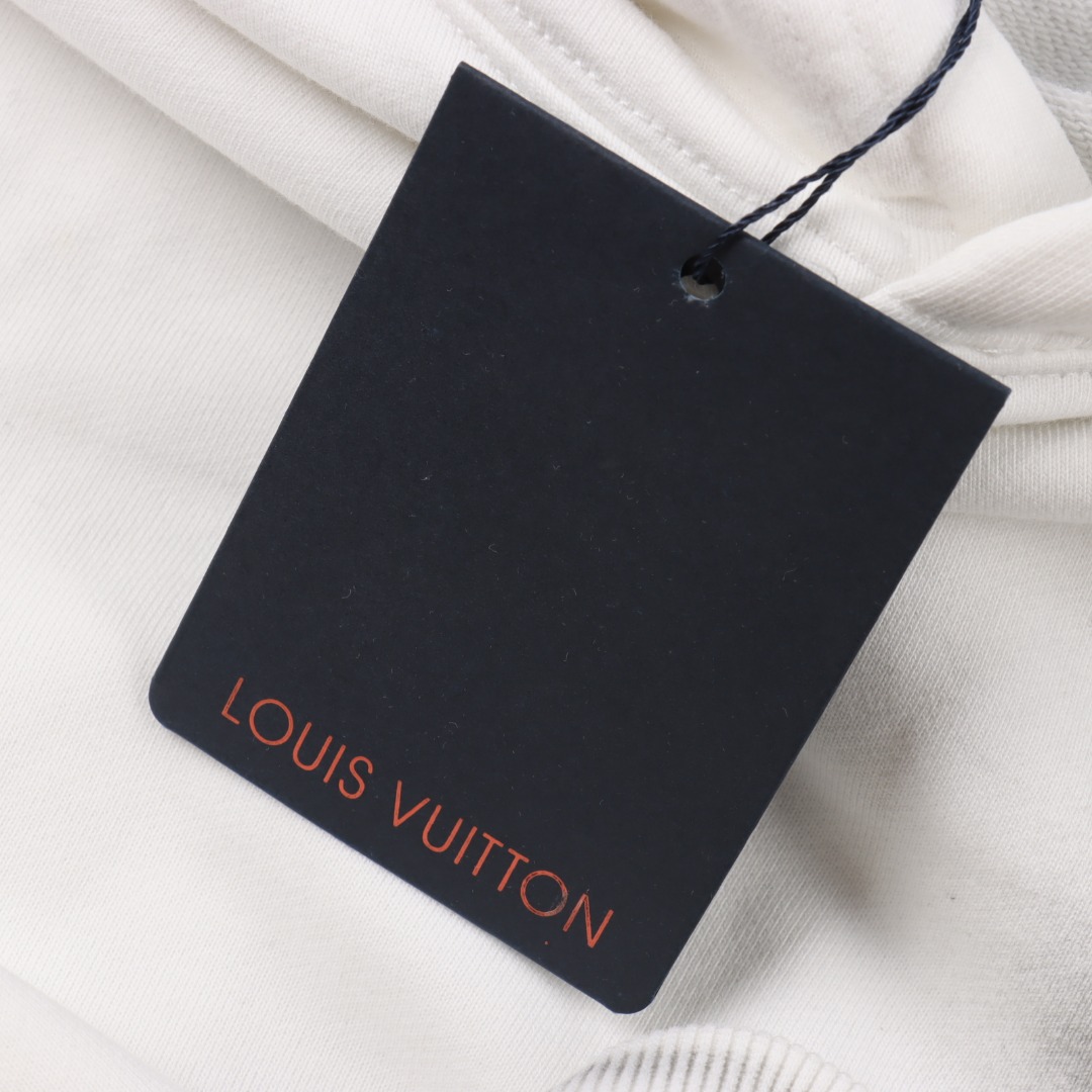 LOUIS VUITTON/路易威登 四叶草牛仔贴布刺绣水洗破洞连帽卫衣 水洗白-Chinese UA Cheap High Quatity Brand Clothes Bags handbags Sneakers wholesale wholesaler seller from China Factory suppliers Fashion Clothing Shoes best Quality Beautiful Price LOUIS VUITTON/路易威登 四叶草牛仔贴布刺绣水洗破洞连帽卫衣 水洗白