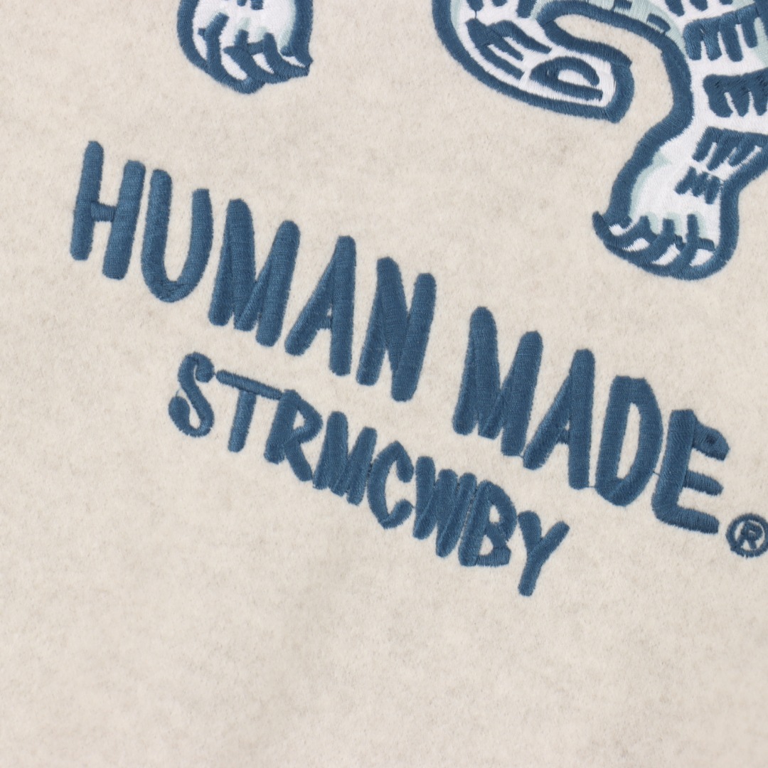 HUMAN MADE 老虎刺绣羊毛呢夹克外套