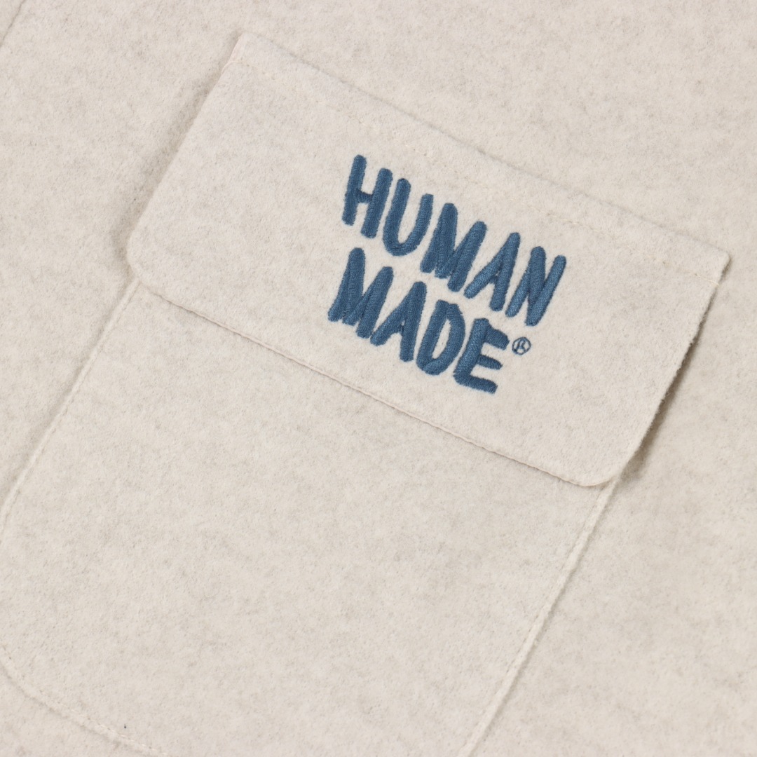 HUMAN MADE 老虎刺绣羊毛呢夹克外套