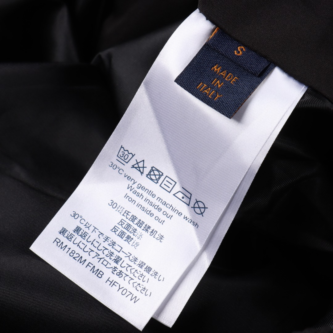 Louis Vuitton路易威登 1V 25FW 四叶草麂皮拼接皮革飞行外套