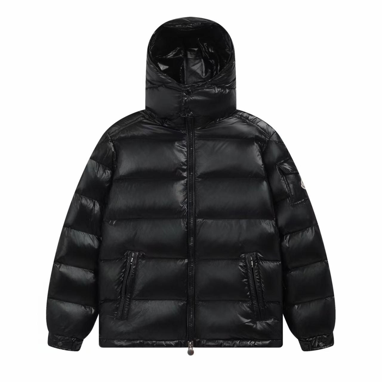 Moncler Maya Black Down Puffer Jacket Iconic 80s Style - Lightweight Warmth