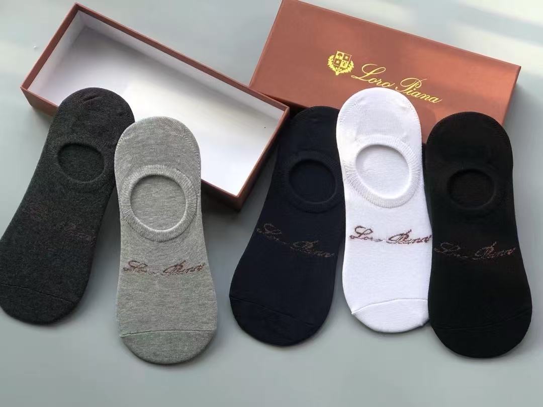 Loro Piana Cotton Blend No-Show Socks, Original Quality, Unisex 4 a1743225842826 8645