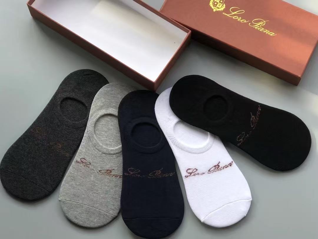 Loro Piana Cotton Blend No-Show Socks, Original Quality, Unisex 3 a1743225842828 1361