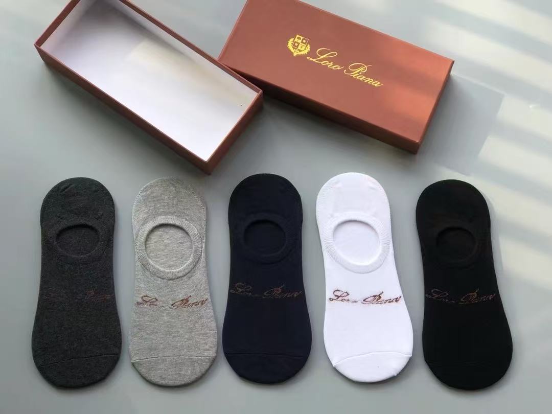 Loro Piana Cotton Blend No-Show Socks, Original Quality, Unisex 5 a1743225842828 7446