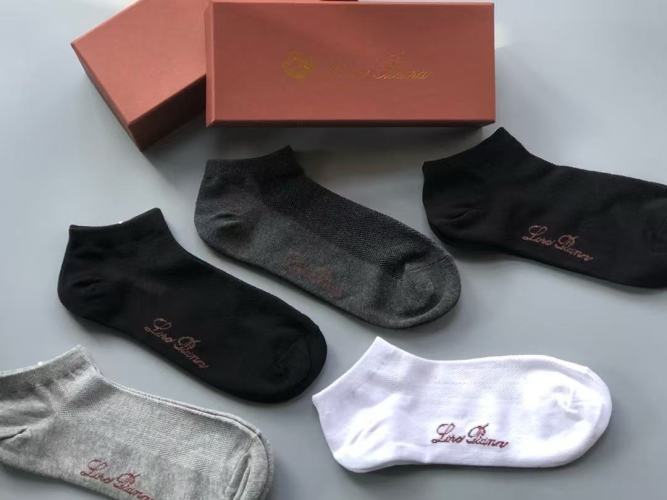 Loro Piana Cotton Blend Ankle Socks,Original Quality, Non-Slip, Unisex 1 Loro Piana Cotton Blend Ankle Socks,Original Quality, Non-Slip, Unisex