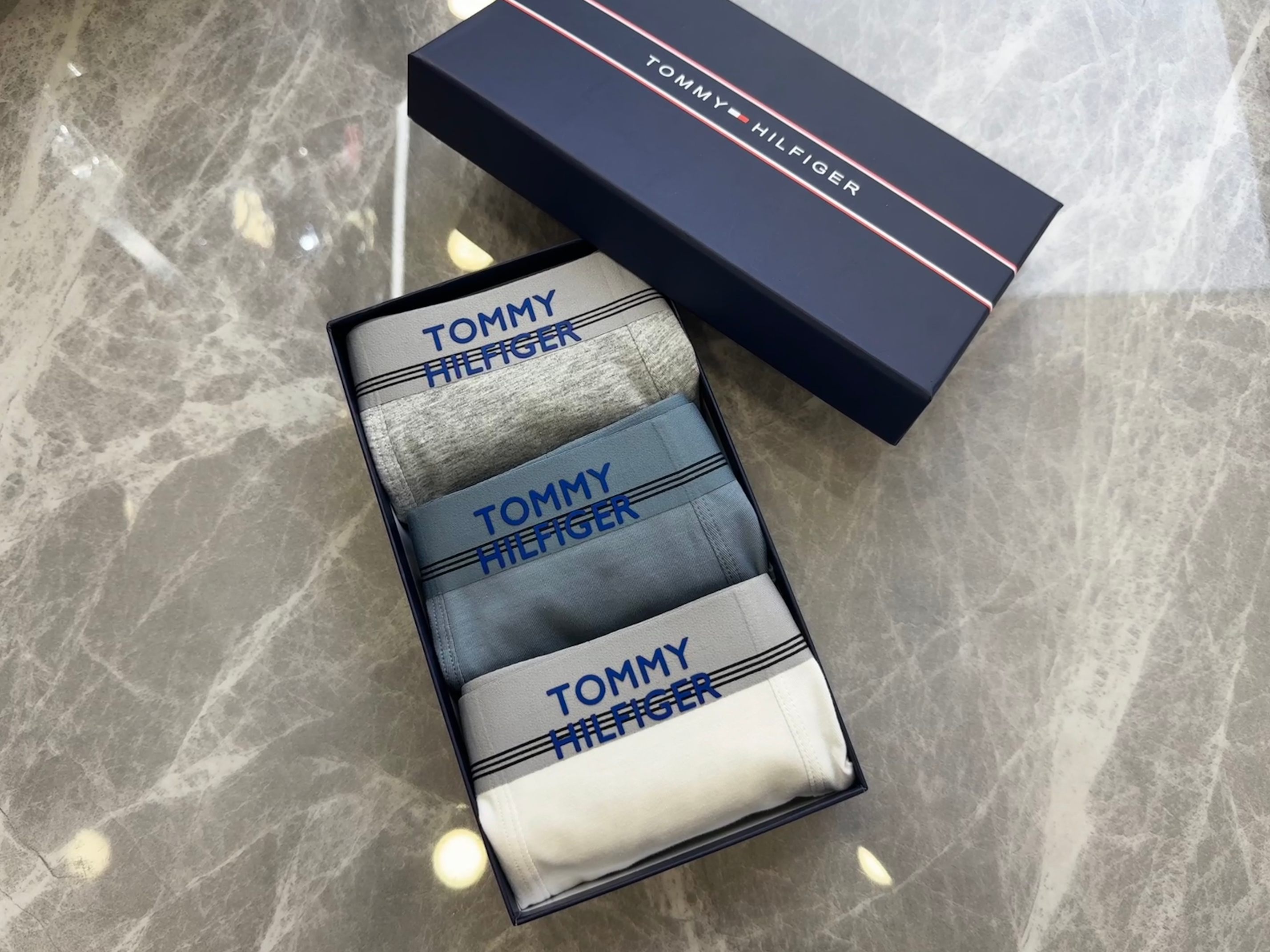 P80 TOMMY HILFIGER  汤姆费格 3D  纯棉面料 现货一盒三条   L XL 2XL 3Xl 4xl