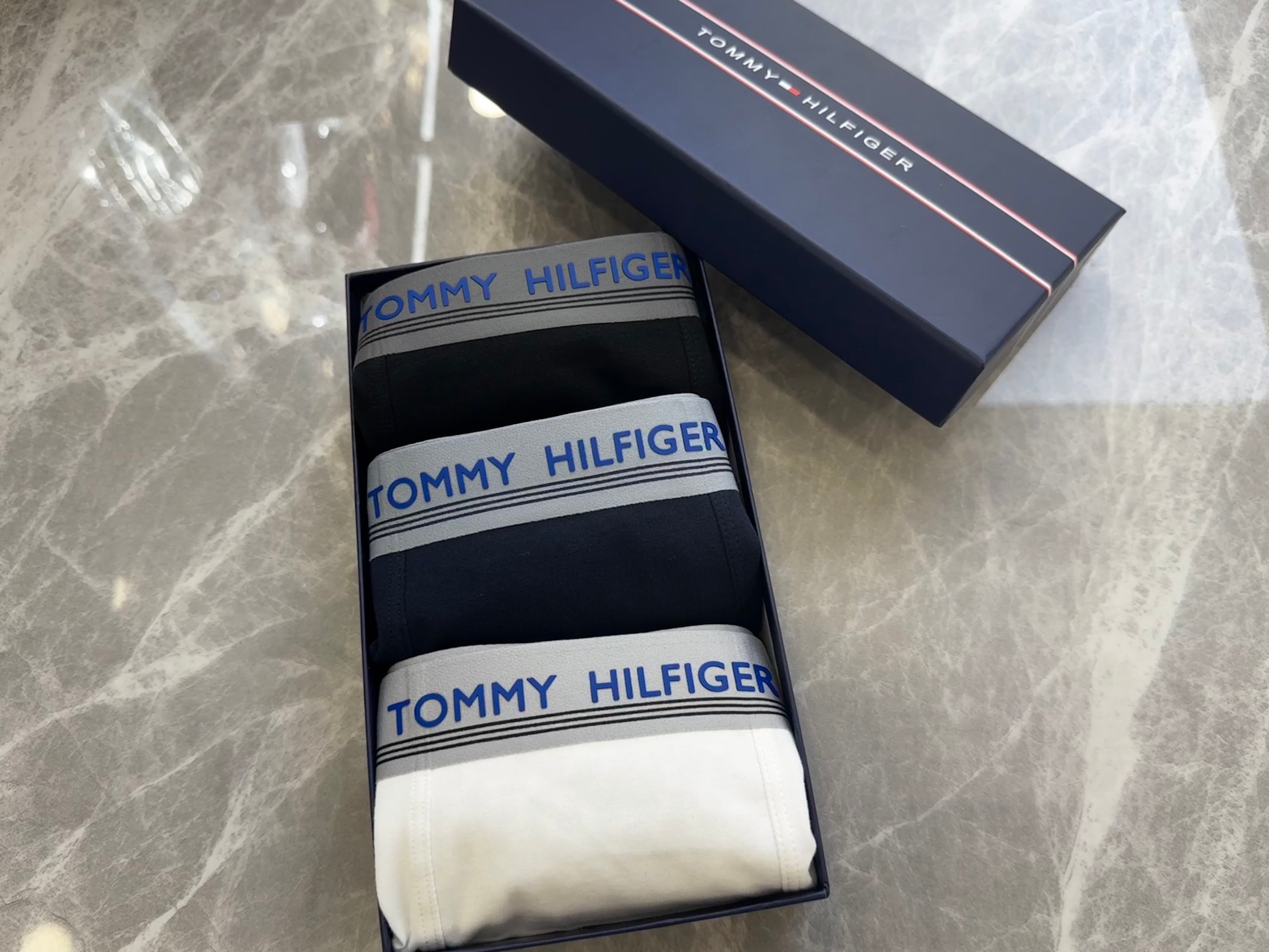 P80 TOMMY HILFIGER  汤姆费格 3D  纯棉面料 现货一盒三条   L XL 2XL 3Xl 4xl
