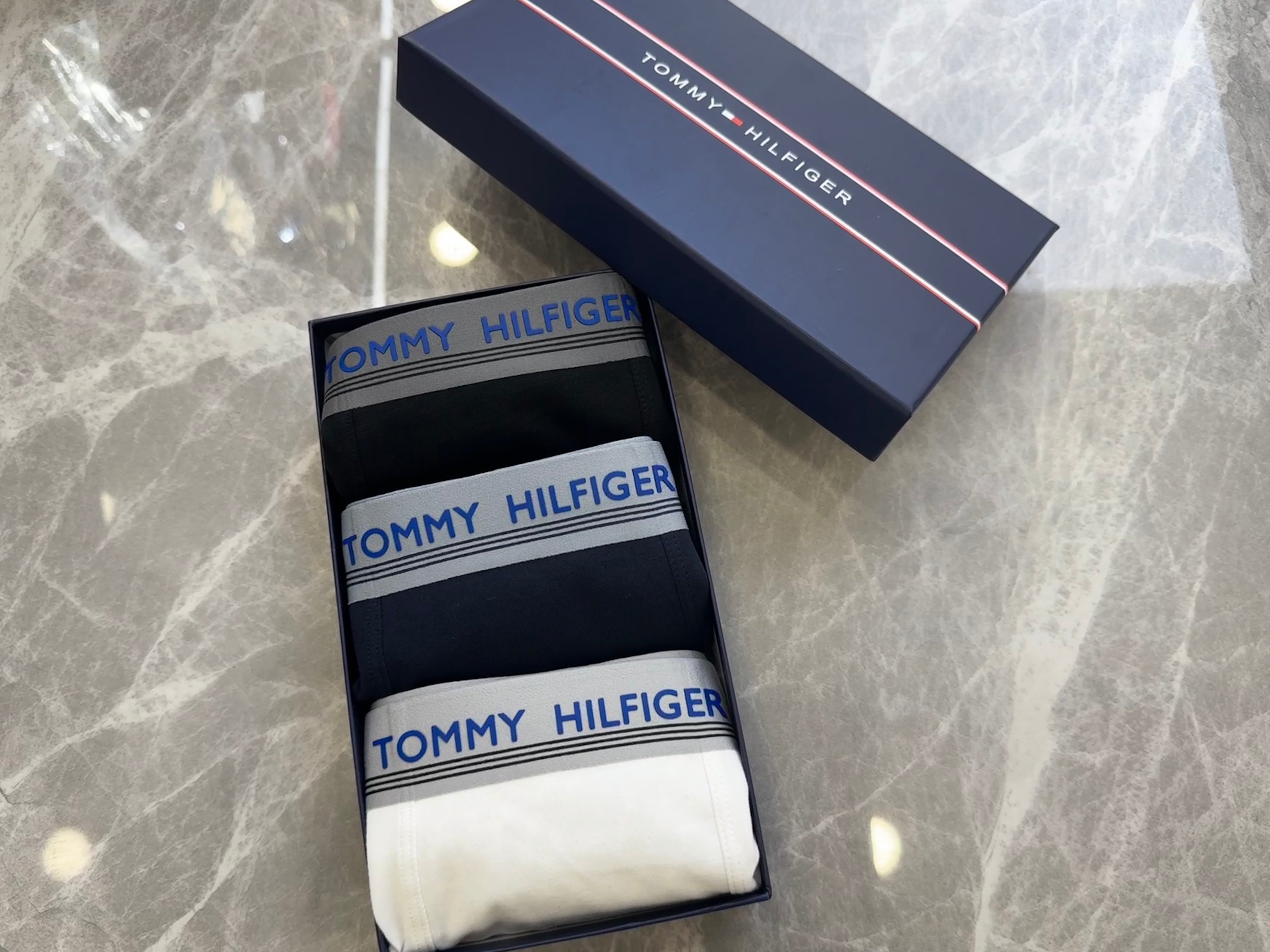 P80 TOMMY HILFIGER  汤姆费格 3D  纯棉面料 现货一盒三条   L XL 2XL 3Xl 4xl