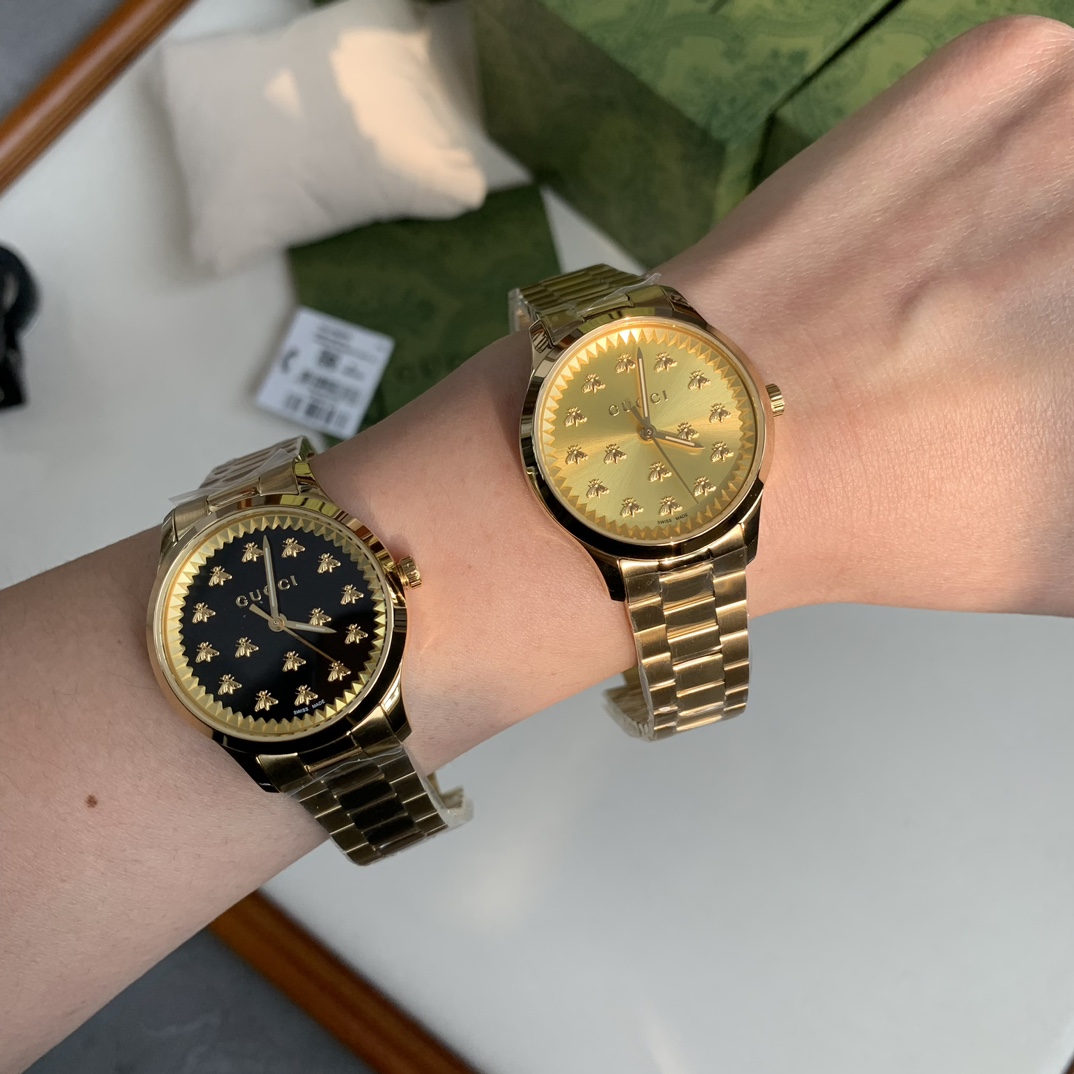 NO:146140,Let’s take a look at it. The black and gold color is really awesome. The golden plate also has an invincible texture. Let’s take a look at the two for your reference. No matter which one, it’s good-looking and blindly buying it will not make any mistakes!  ,19860909上手看一下,黑金色,真的是绝绝子,金色盘也质感无敌,两个放一起给大家参考一下,无论哪一个,都是好看盲买不出错！,,Watch