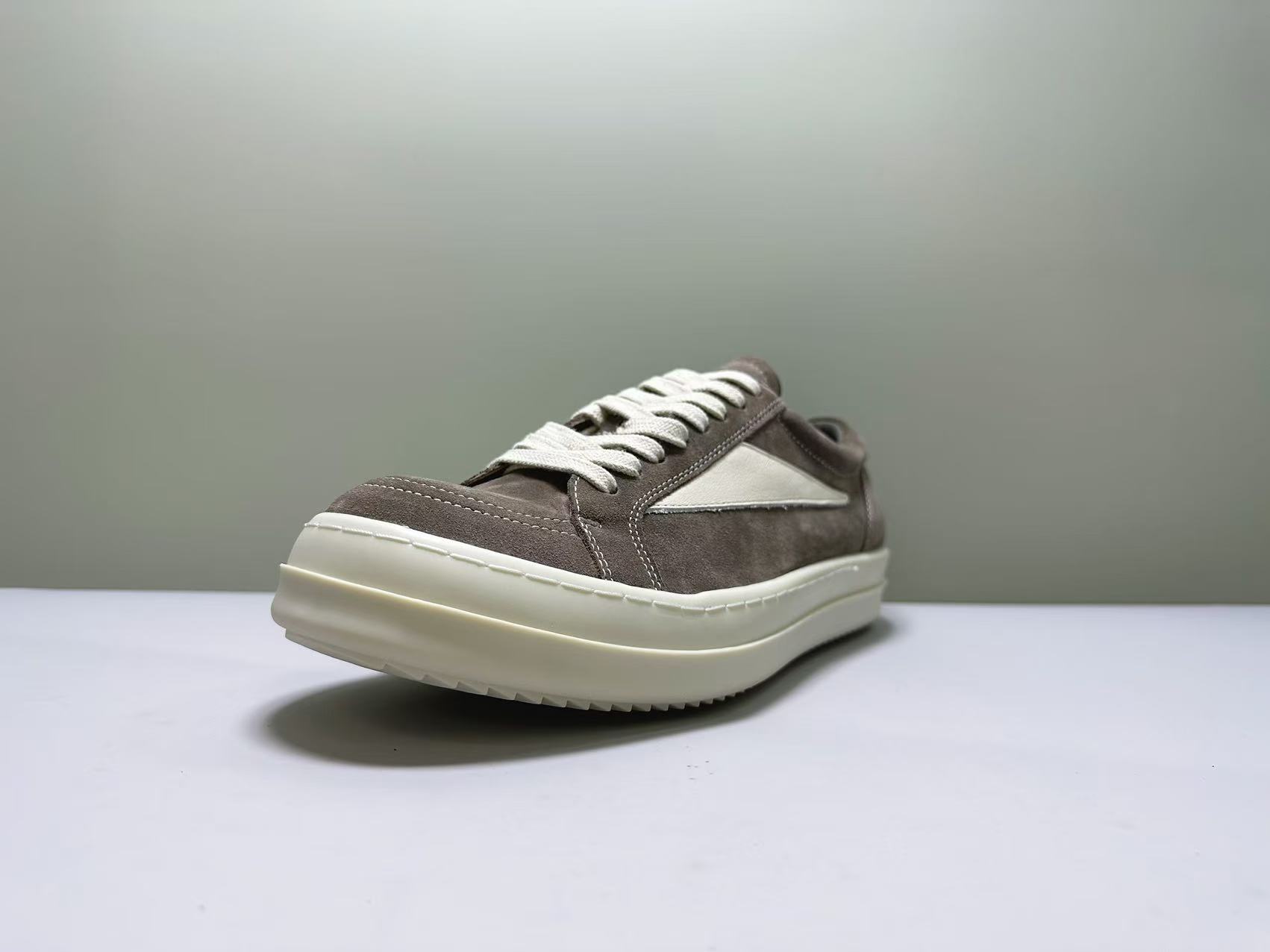 💰280  高版本 Rick Owens /RO Luxor Vintage牛皮 低帮 板鞋 情侣款 Size:36/45