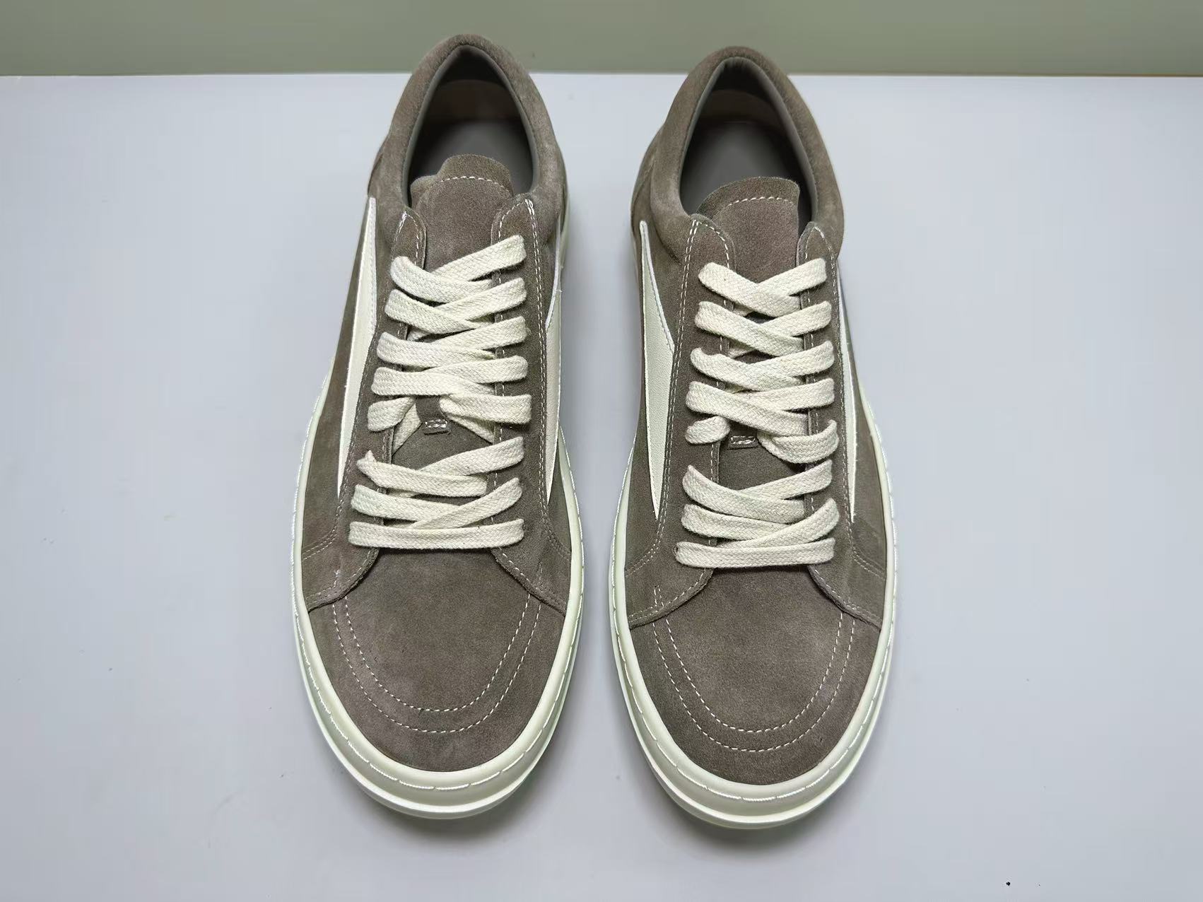 💰280  高版本 Rick Owens /RO Luxor Vintage牛皮 低帮 板鞋 情侣款 Size:36/45