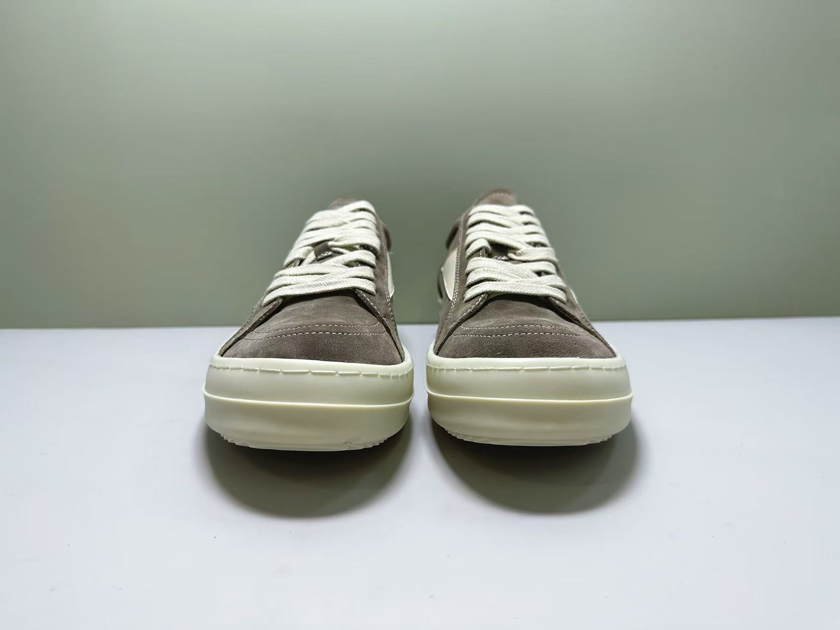 💰280  高版本 Rick Owens /RO Luxor Vintage牛皮 低帮 板鞋 情侣款 Size:36/45