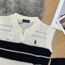 RL家 26夏季新款 条纹Polo针织背心,软糯纯棉针织,轻薄透气不闷肤,短款露腰剪裁悄悄优化身材比例, RL家 26夏季新款 条纹Polo针织背心,软糯纯棉针织,轻薄透气不闷肤,短款露腰剪裁悄悄优化身材比例,