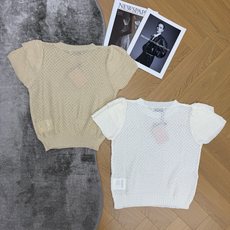 Miu家 26夏季新款 镂空小飞袖针织短袖,透气网眼镂空针织面料,轻薄不闷,自带空气感,夏日单穿清爽不粘 Miu家 26夏季新款 镂空小飞袖针织短袖,透气网眼镂空针织面料,轻薄不闷,自带空气感,夏日单穿清爽不粘