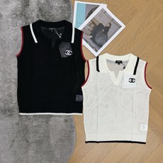 小香家 26夏季新款 Polo无袖针织背心,镂空网眼针织面料,轻盈透气,夏日单穿不闷汗,亲肤软糯。,经典撞色包边设计,黑 小香家 26夏季新款 Polo无袖针织背心,镂空网眼针织面料,轻盈透气,夏日单穿不闷汗,亲肤软糯。,经典撞色包边设计,黑