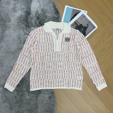 LW家 26早秋彩新款 条镂空Polo针织衫|温柔度假感天花板💖混色粉调彩条纱线手工镂空织就,杂色肌理,通透镂空面料轻盈 LW家 26早秋彩新款 条镂空Polo针织衫|温柔度假感天花板💖混色粉调彩条纱线手工镂空织就,杂色肌理,通透镂空面料轻盈