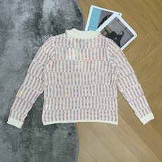 LW家 26早秋彩新款 条镂空Polo针织衫|温柔度假感天花板💖混色粉调彩条纱线手工镂空织就,杂色肌理,通透镂空面料轻盈 LW家 26早秋彩新款 条镂空Polo针织衫|温柔度假感天花板💖混色粉调彩条纱线手工镂空织就,杂色肌理,通透镂空面料轻盈