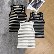 YSL家 26夏季新款 条纹刺绣针织背心,经典横条纹肌理,撞色设计复古耐看,坑条针织面料,弹力舒适,透气亲肤,贴身穿很舒 YSL家 26夏季新款 条纹刺绣针织背心,经典横条纹肌理,撞色设计复古耐看,坑条针织面料,弹力舒适,透气亲肤,贴身穿很舒