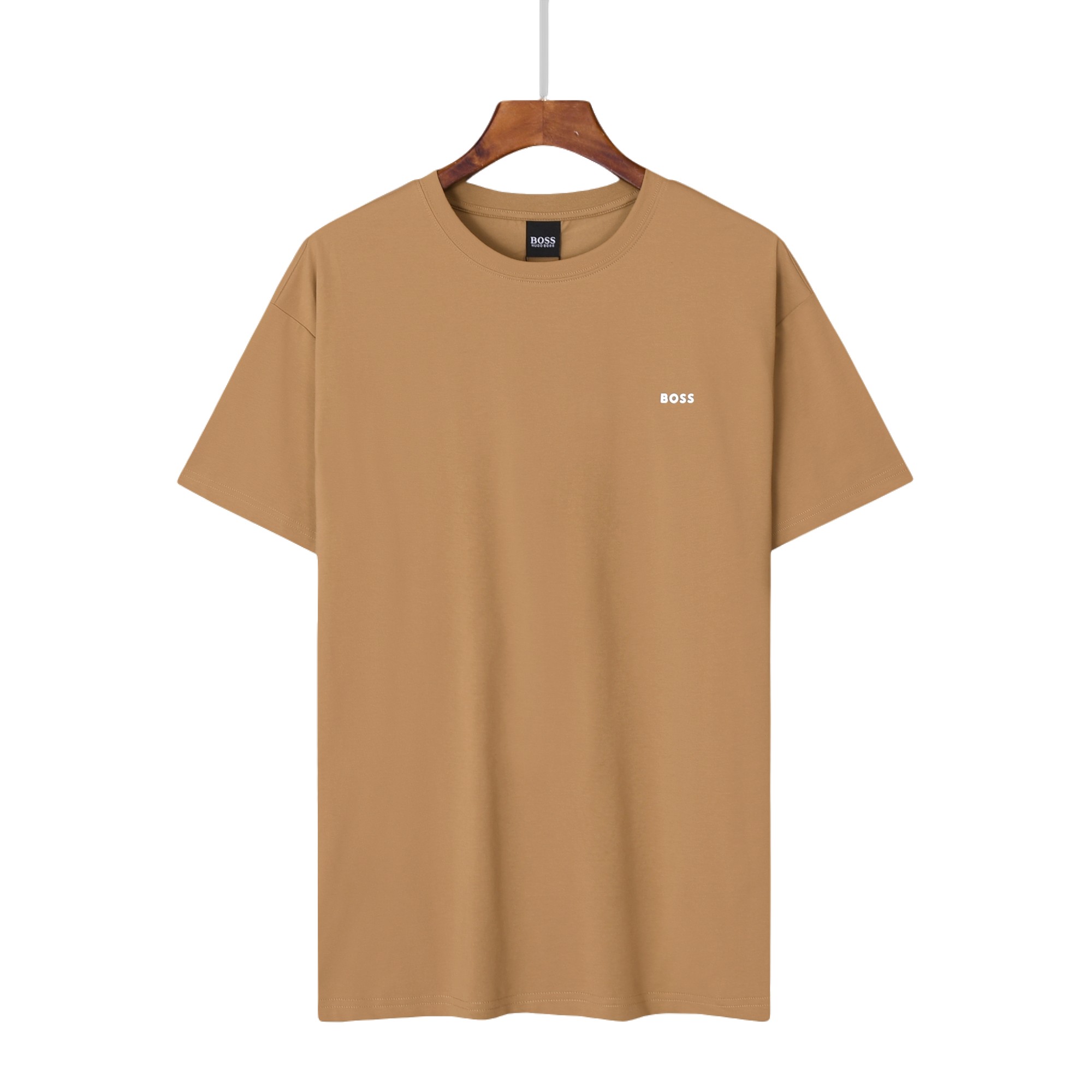 BOSS Classic Short Sleeve T-Shirt in Black/White/Bollan/Kaki, 210g Pure Cotton, Sizes M-XXL - 图片 5