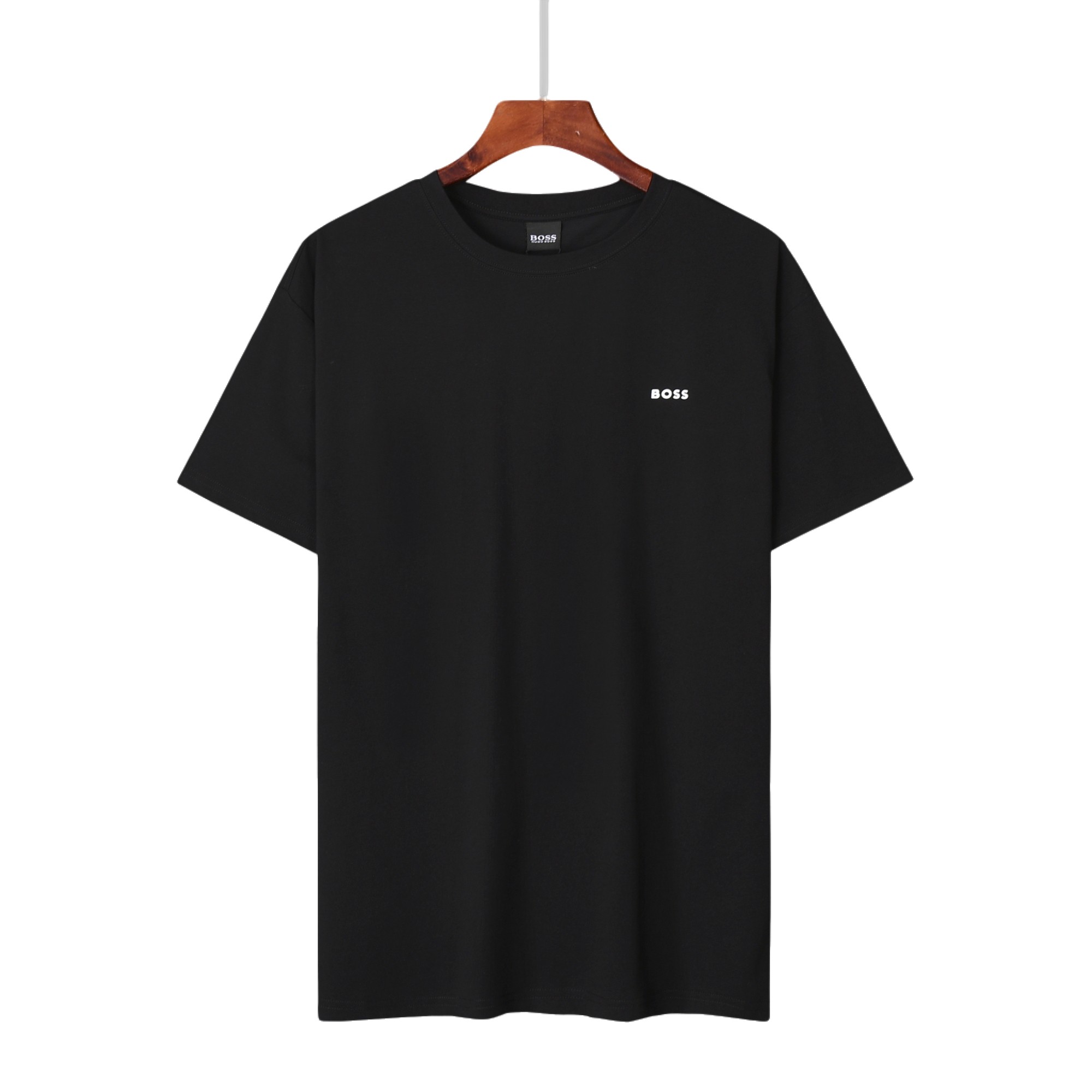BOSS Classic Short Sleeve T-Shirt in Black/White/Bollan/Kaki, 210g Pure Cotton, Sizes M-XXL - 图片 2