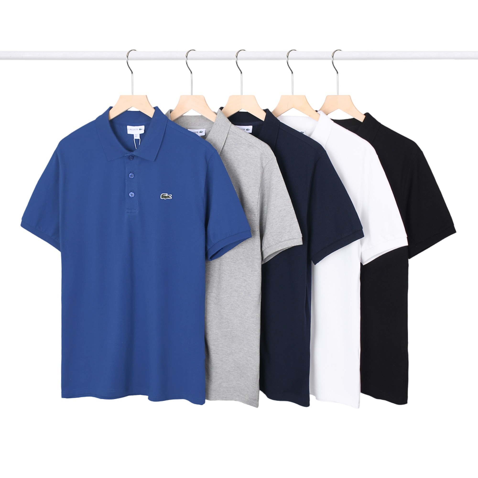 2601# Polo de cocodrilo de cuello vuelto y manga corta Colores: negro/blanco/gris/azul marino/azul vaquero Tallas: M-XX…