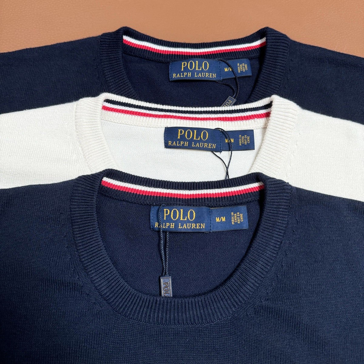 Flav Lauren’s Striped Round Sweater with Pony Embroidery in Multiple Colors and Sizes - 图片 6