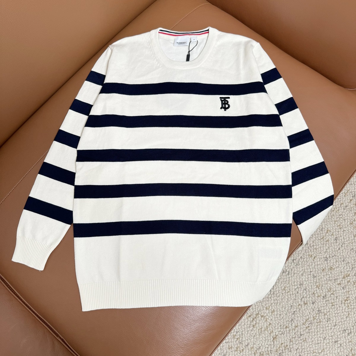 113M205#BARBOULIE’S EMBROIDERY STRIPES COLOUR: BLUE/WHITE, WHITE/BLUE SIZE: M-XXL - 图片 3