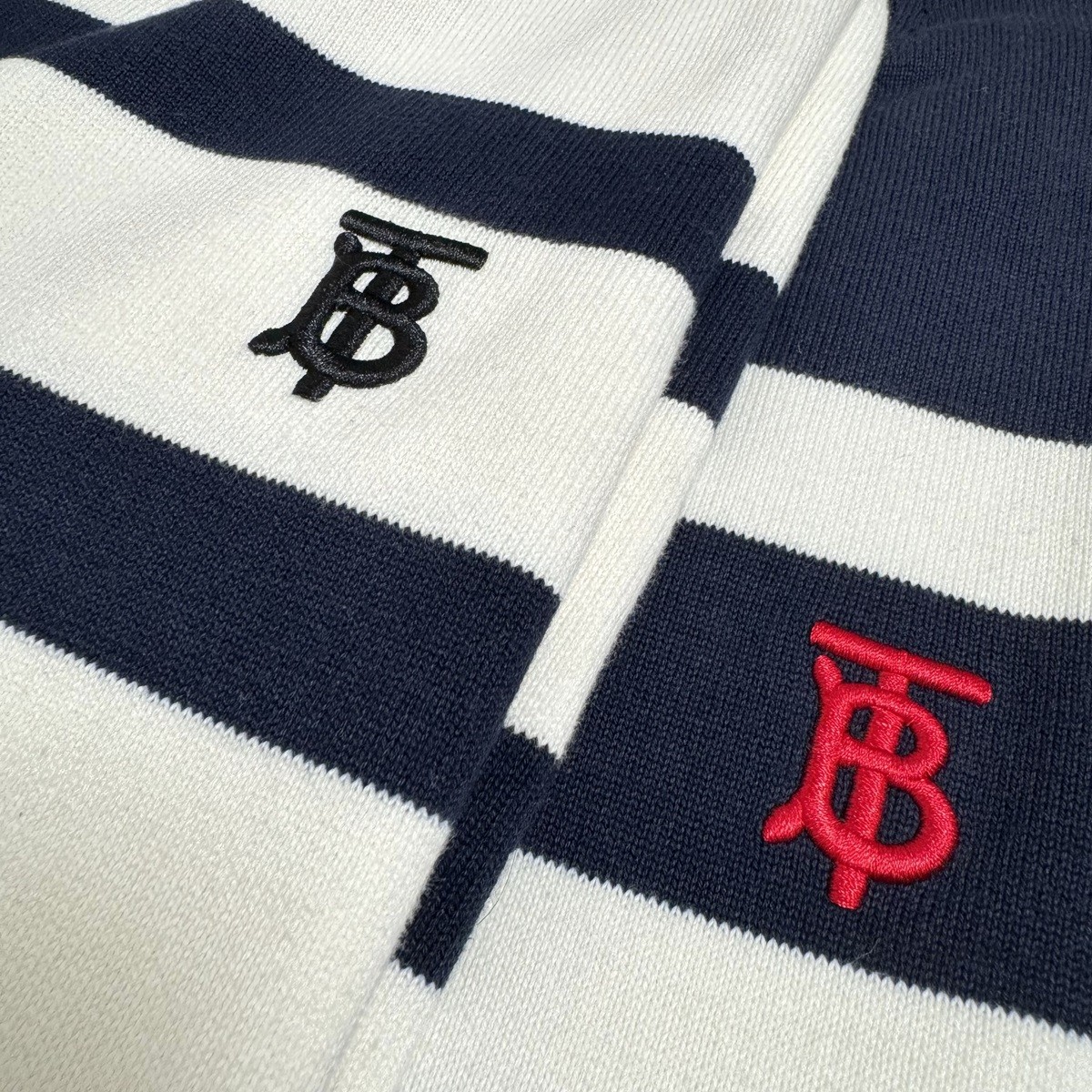 113M205#BARBOULIE’S EMBROIDERY STRIPES COLOUR: BLUE/WHITE, WHITE/BLUE SIZE: M-XXL - 图片 8
