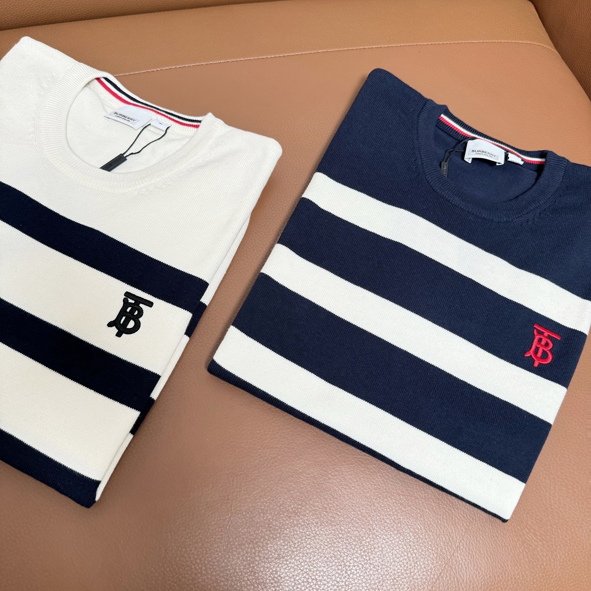 113M205#BARBOULIE’S EMBROIDERY STRIPES COLOUR: BLUE/WHITE, WHITE/BLUE SIZE: M-XXL - 图片 5