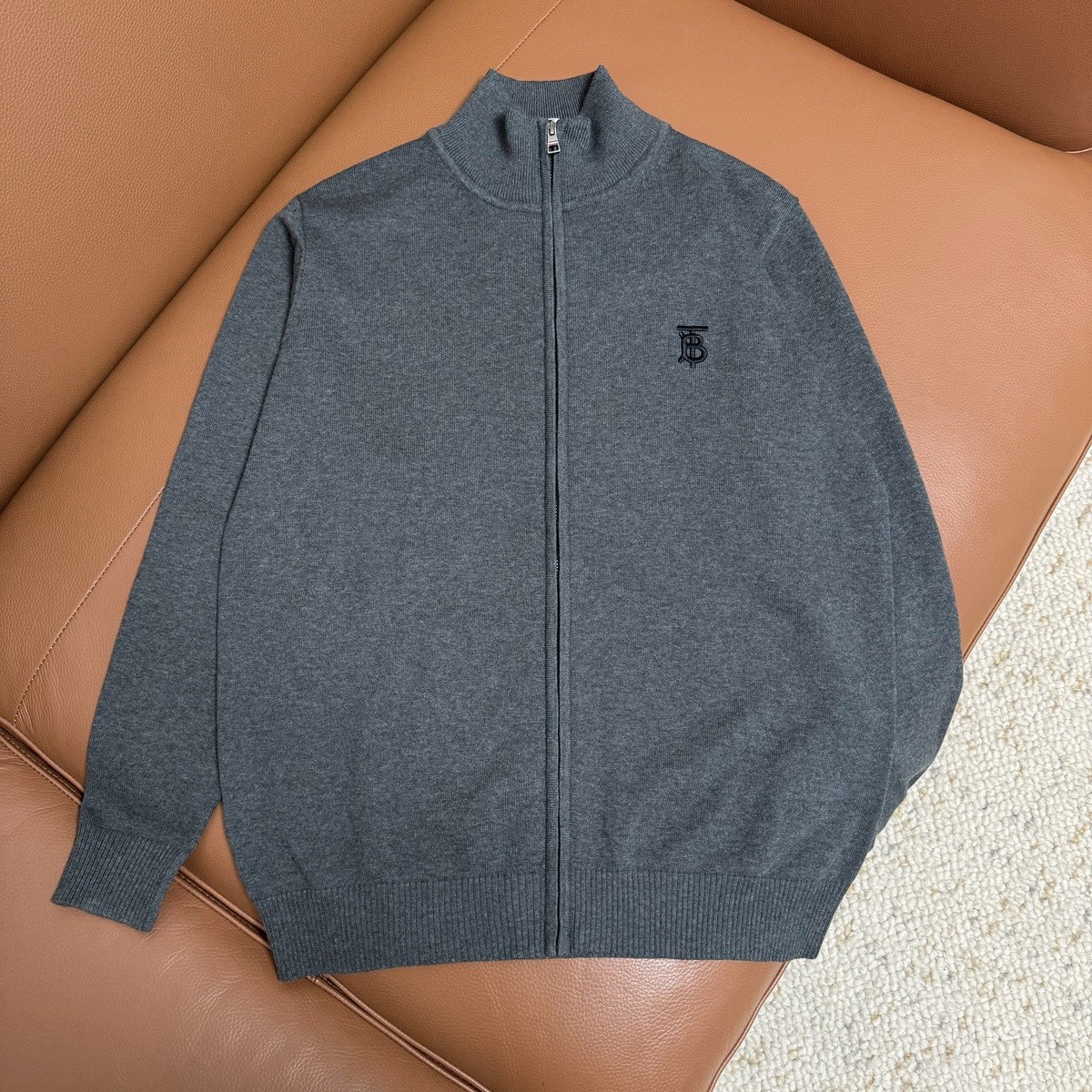 113M405#BARBORY EMBROIDERY CHAIN SWEATER COLOR: BLACK, BLUE, DARK GREY SIZE: M-XXL - 图片 3