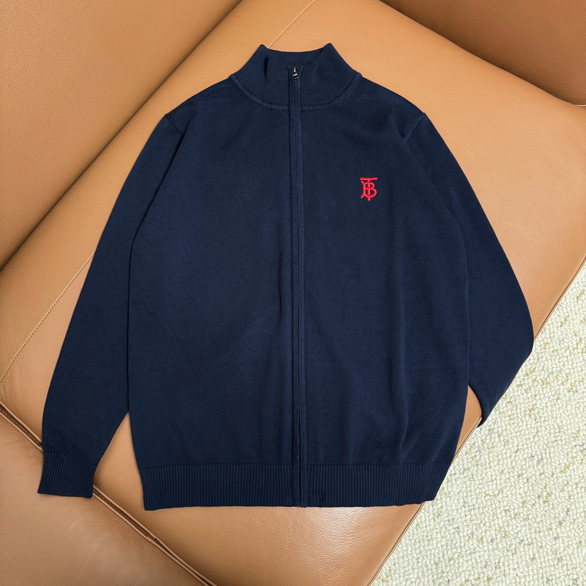 113M405#BARBORY EMBROIDERY CHAIN SWEATER COLOR: BLACK, BLUE, DARK GREY SIZE: M-XXL - 图片 4