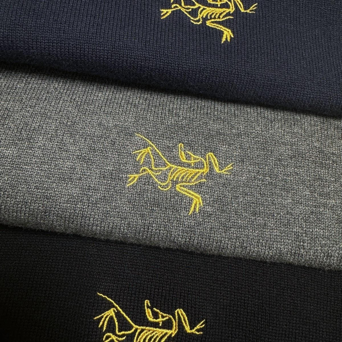 113M407# ORIGINAL *BIRD EMBROIDERY CHAIN SWEATER COLOR: BLACK, BLUE, DARK GREY SIZE: M-XXL - 图片 9