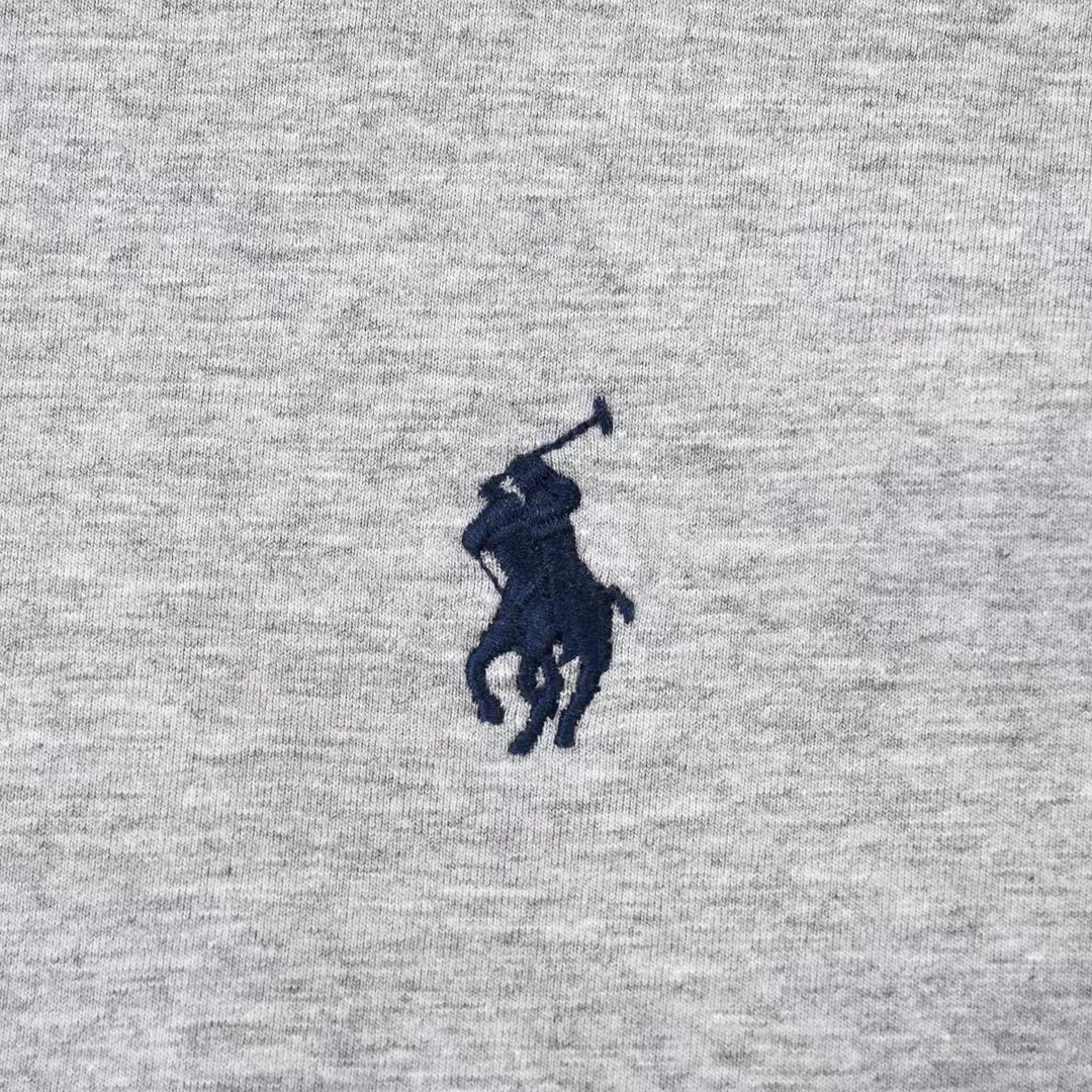 “RLLAV Lauren Velvet Collar Pony Embroidered Shirt in Black, Blue, Gray” - 图片 5