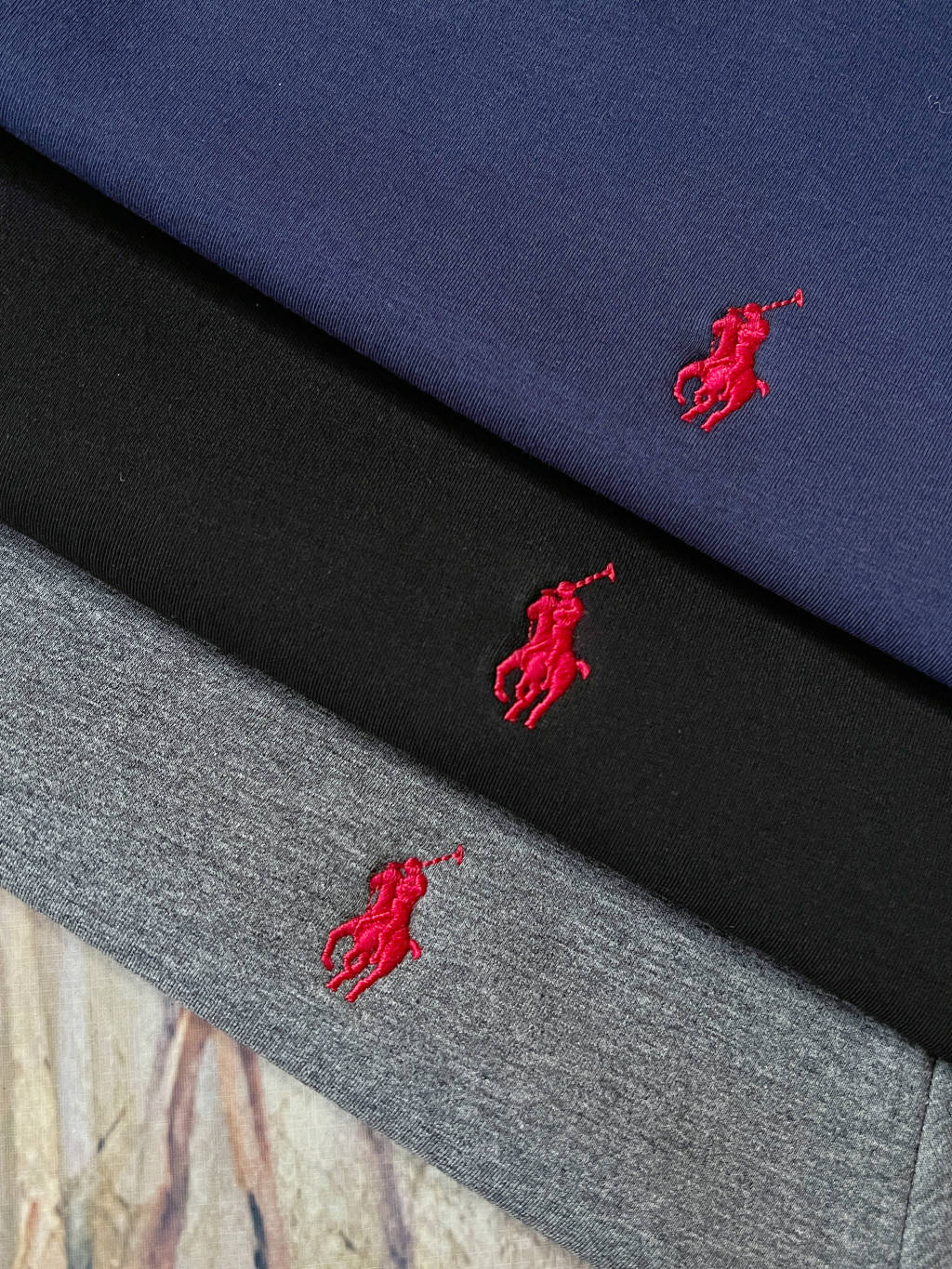 Velvet Collar Lauren Pony Embroidered Shirt in Multiple Colors and Sizes - 图片 7