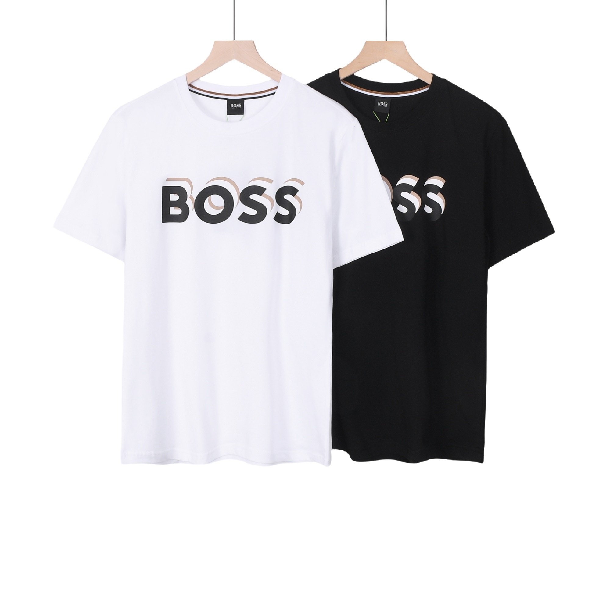 💰138 1132536#BOSS short sleeve T-shirt Colour: Black, white Size: M-XXL fabric: 210g full cotton - 图片 1