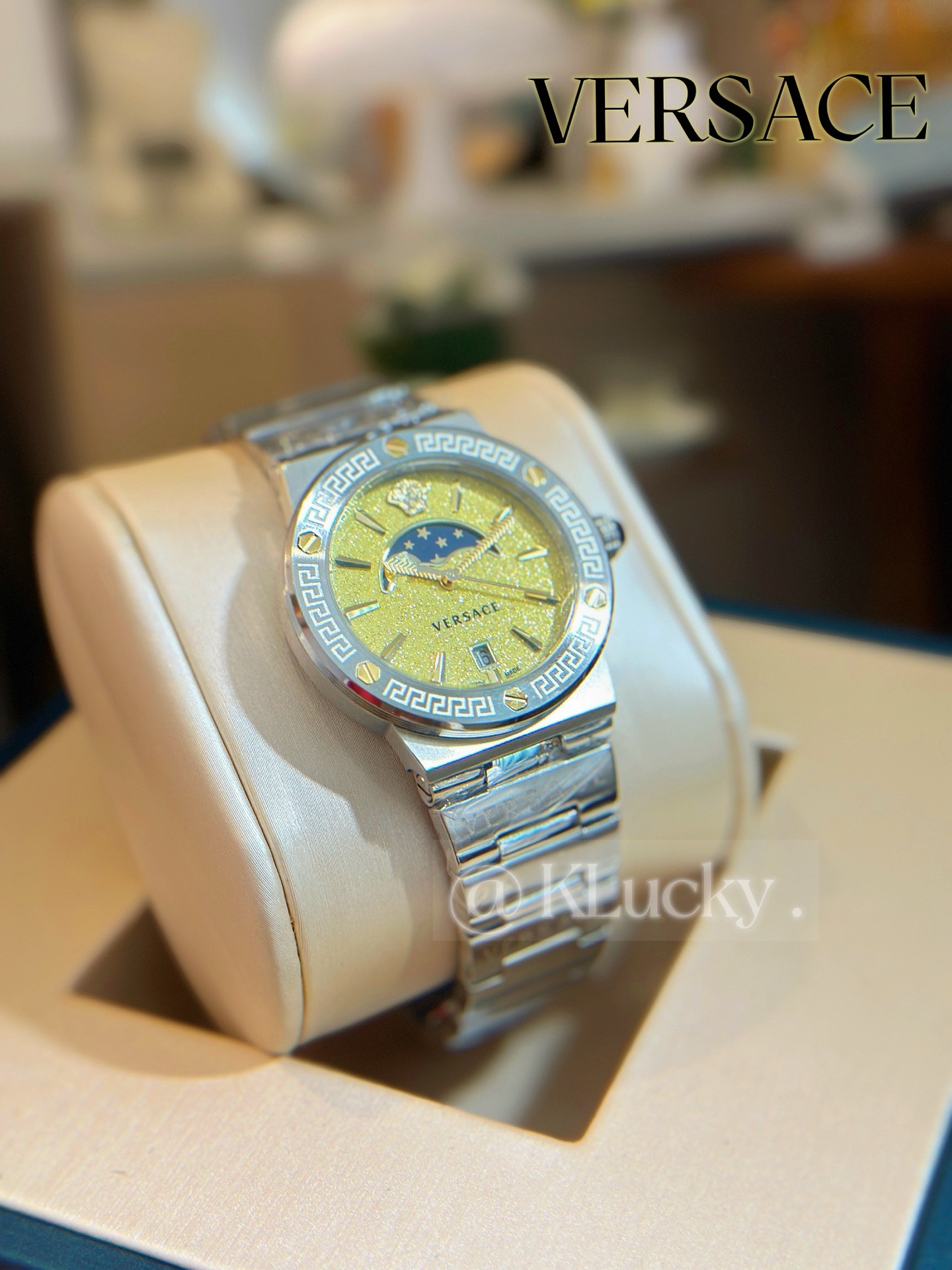 Versace Women's Gold Dial Stainless Steel Bracelet Watch VE7G00223 10 i1748920692823 7247 0 8