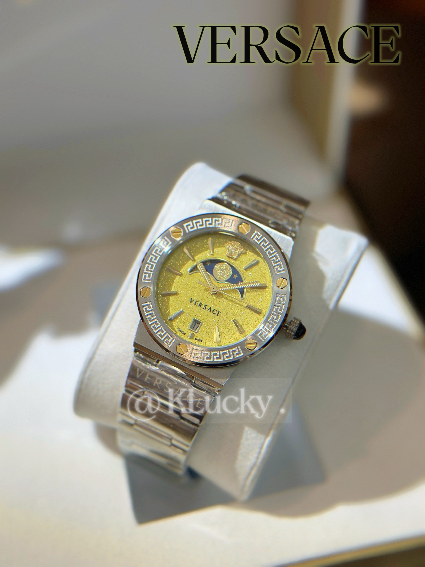 Versace Women's Gold Dial Stainless Steel Bracelet Watch VE7G00223 4 i1748920693886 8319 0 2