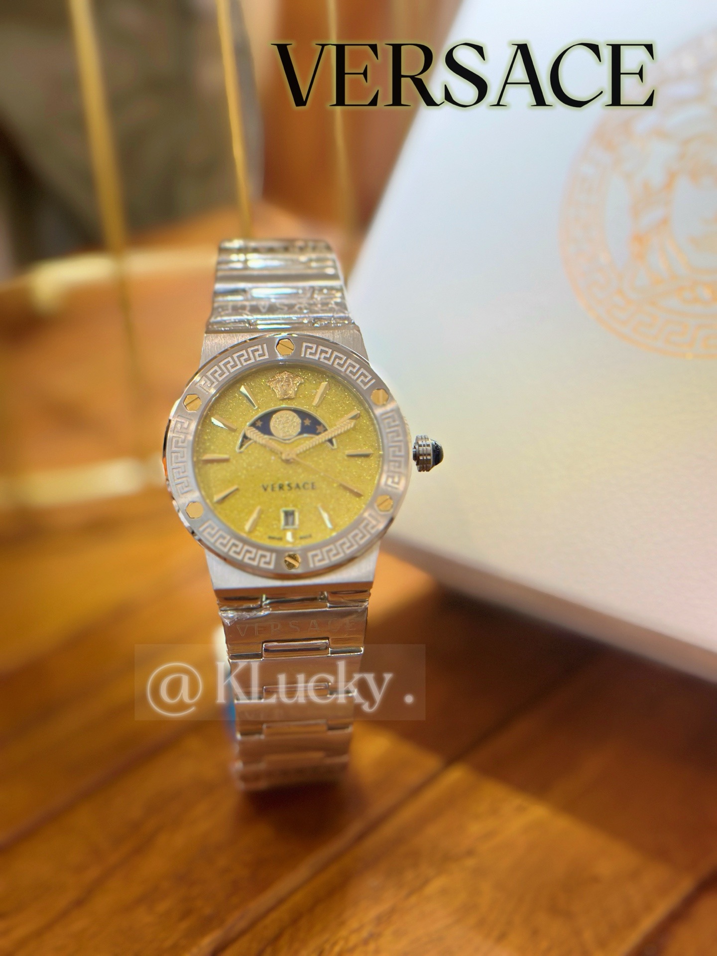 Versace Women's Gold Dial Stainless Steel Bracelet Watch VE7G00223 7 i1748920693887 238 0 5