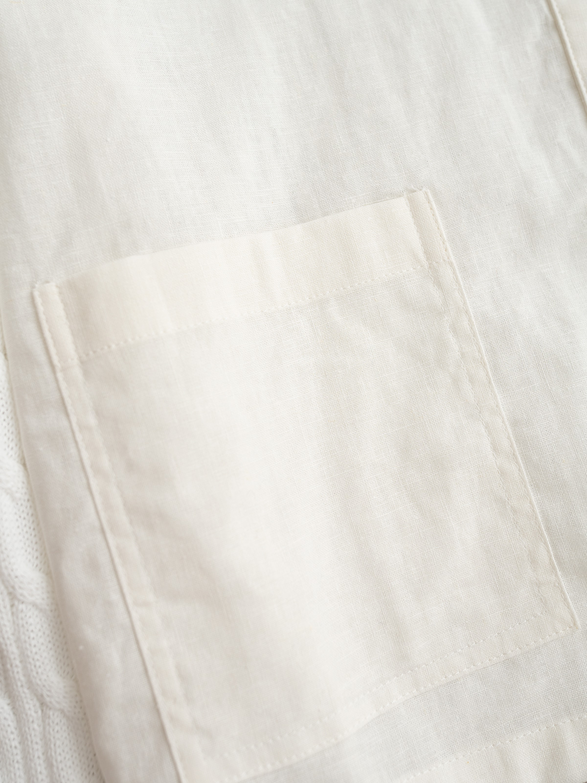 MaxMara 25秋冬新款 麻系列款 Polo领针织拼接麻料长袖 衬衣领设计 前幅两口袋 门筒暗纽扣 